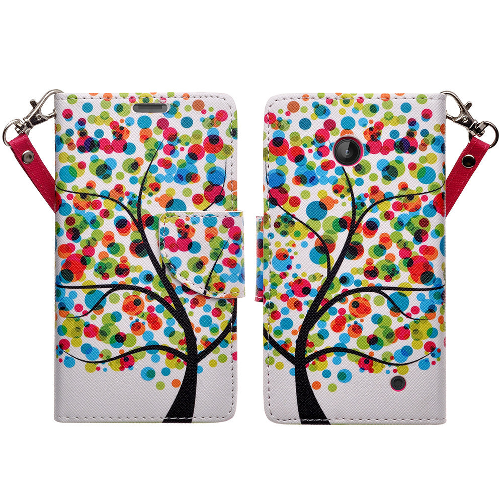 Nokia Lumia 635 Wallet Case - 4 season tree - www.coverlabusa.com