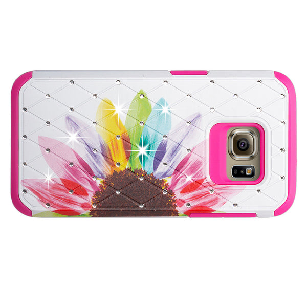 galaxy s7 hybrid diamond - sunflower - www.coverlabusa.com