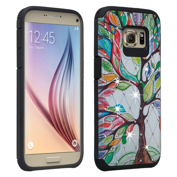 Galaxy s7 hybrid diamond - tree - www.coverlabusa.com