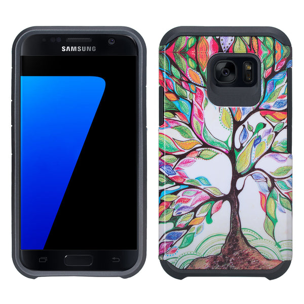 samsung galaxy s7 active hybrid case - colorful tree - www.coverlabusa.com