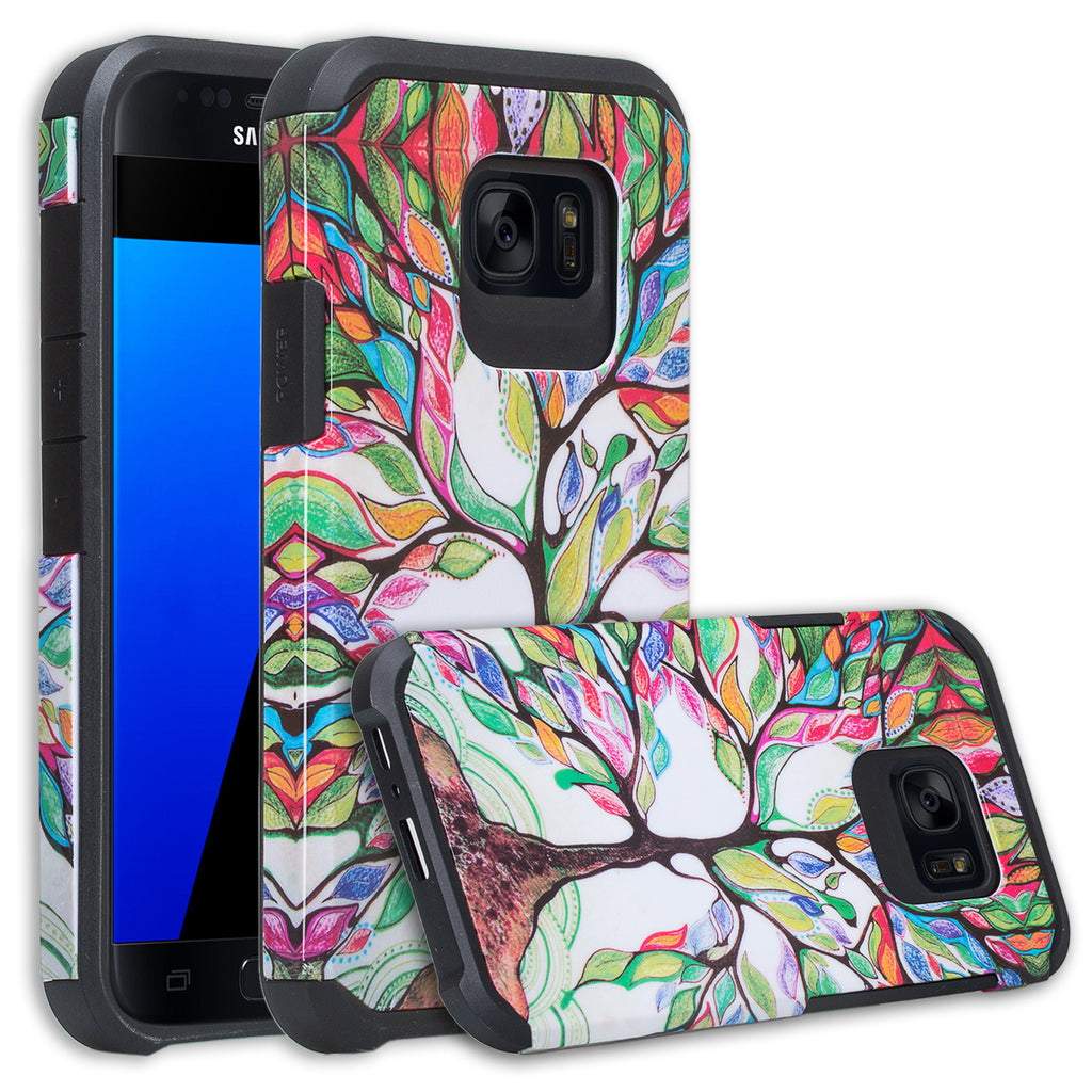 samsung galaxy s7 active hybrid case - colorful tree - www.coverlabusa.com