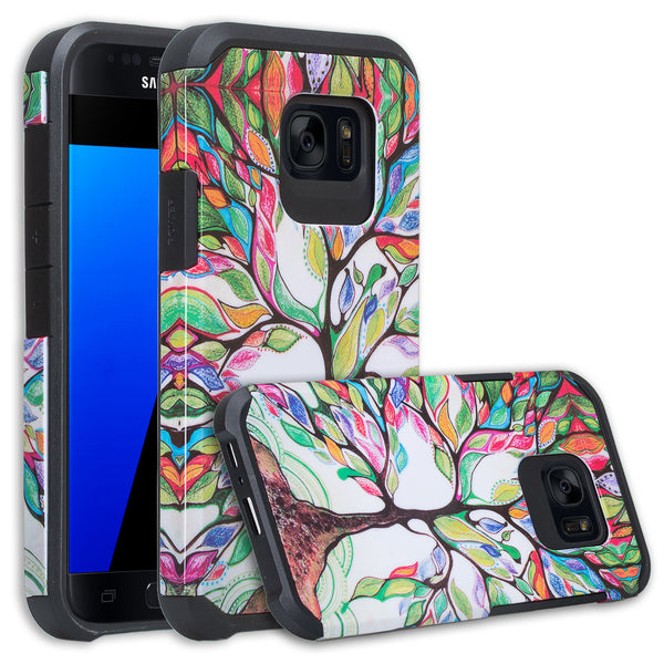 samsung galaxy s7 active hybrid case - colorful tree - www.coverlabusa.com