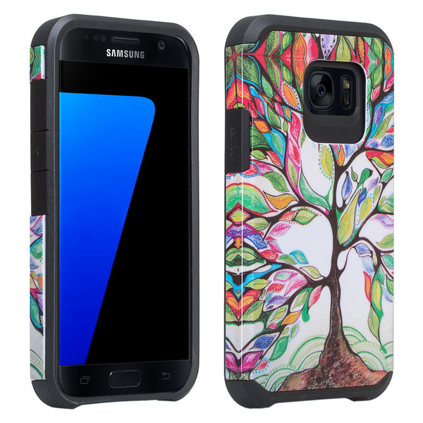 samsung galaxy s7 active hybrid case - colorful tree - www.coverlabusa.com