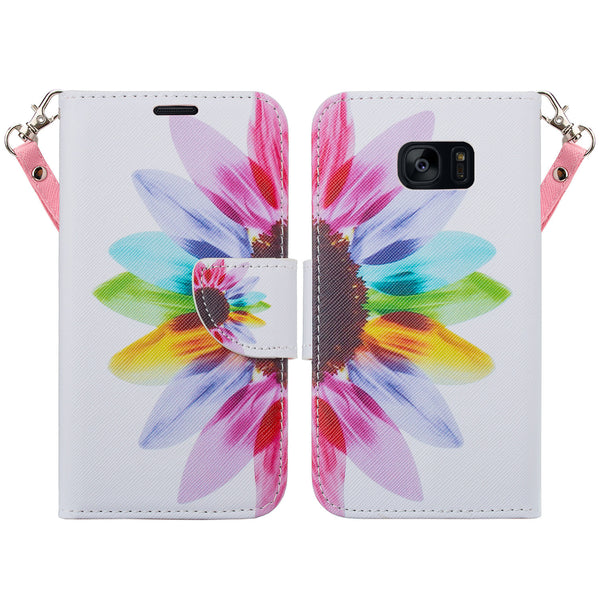 samsung galaxy s7 active leather wallet case - vivid sunflower - www.coverlabusa.com