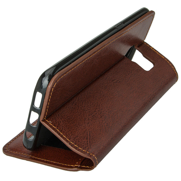 galaxy S7 cover, galaxy S7 wallet case - Brown - www.coverlabusa.com