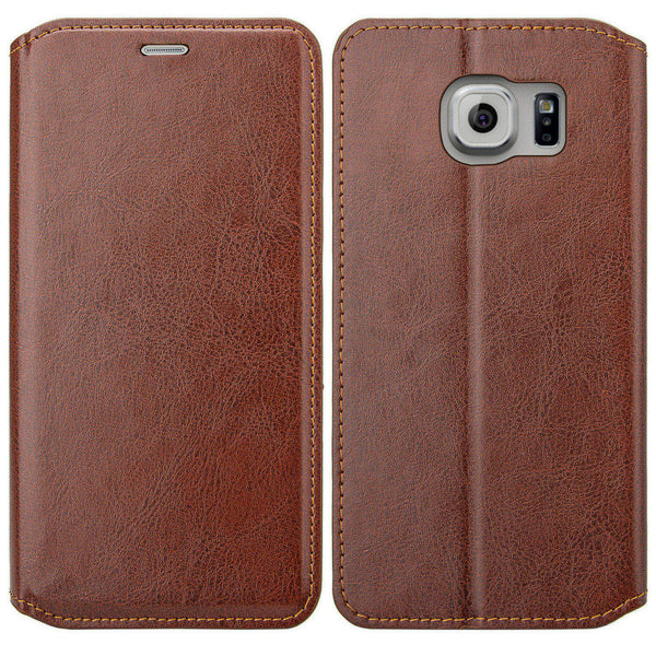 galaxy S7 cover, galaxy S7 wallet case - Brown - www.coverlabusa.com