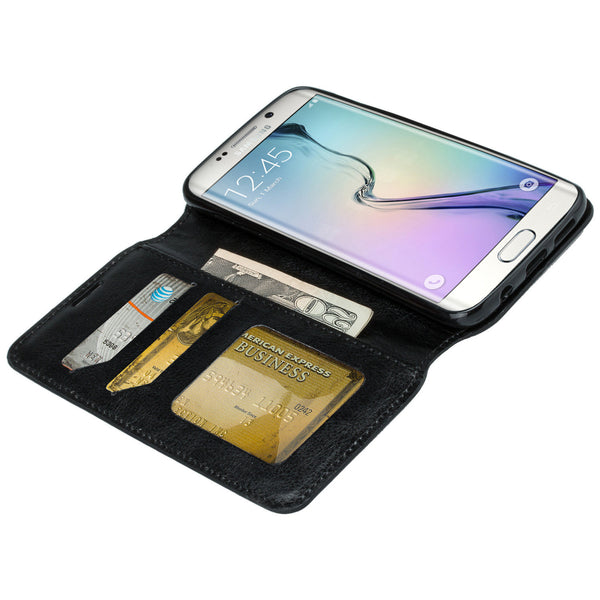 galaxy S7 cover, galaxy S7 wallet case - Black - www.coverlabusa.com
