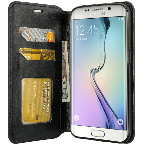 galaxy S7 cover, galaxy S7 wallet case - Black - www.coverlabusa.com
