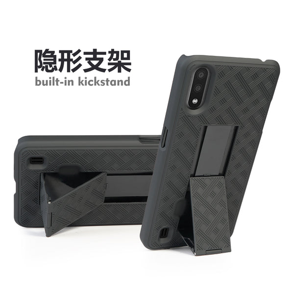 samsung galaxy a01 holster shell combo case - www.coverlabusa.com