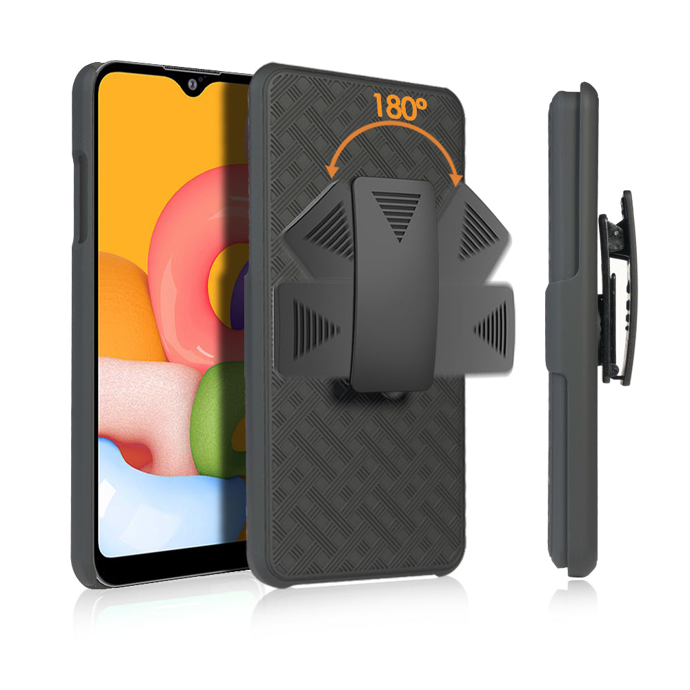 samsung galaxy a01 holster shell combo case - www.coverlabusa.com