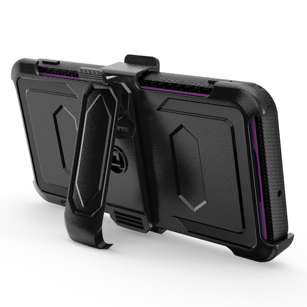 samsung galaxy a32 5g heavy duty holster case - purple - www.coverlabusa.com