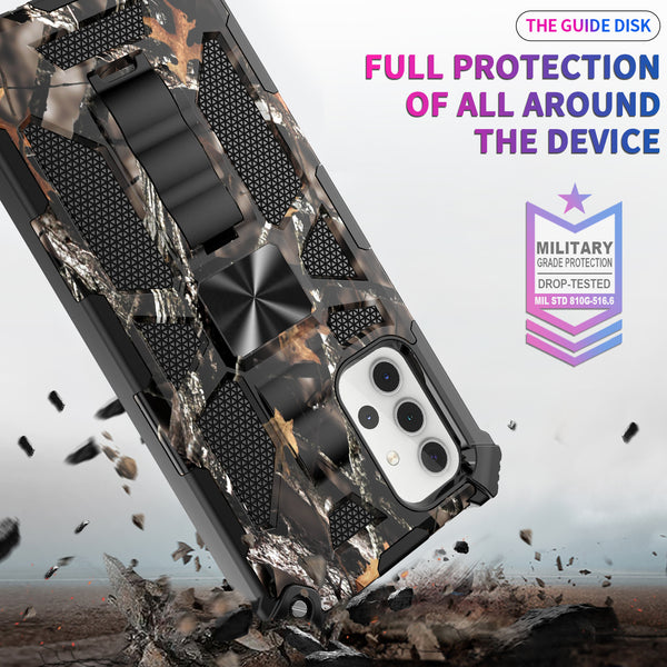 ring car mount kickstand hyhrid phone case for samsung galaxy a32 5g - black tree - www.coverlabusa.com