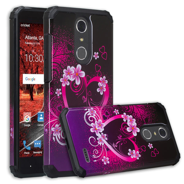 ZTE Grand X4, Blade Spark Z971 Case - Heart Butterflies - www.coverlabusa.com