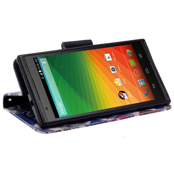 ZTE ZMAX leather wallet case - the elephant family- www.coverlabusa.com