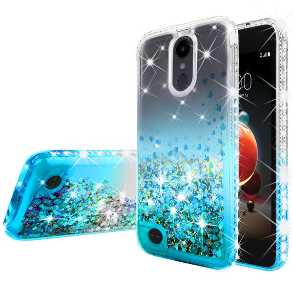 clear liquid phone case for lg aristo 2 - teal - www.coverlabusa.com