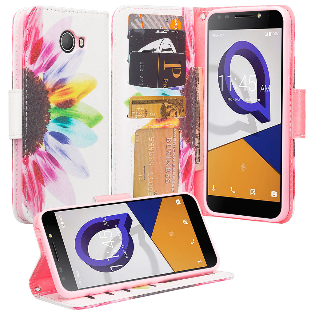 alcatel fierce xl2 wallet case - vivid sunflower - www.coverlabusa.com