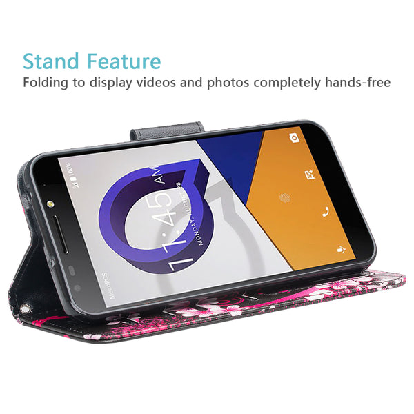 alcatel fierce xl2 wallet case - heart butterflies - www.coverlabusa.com