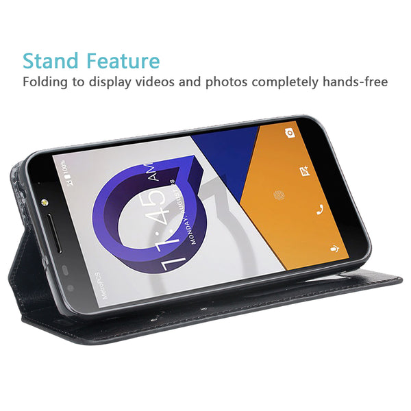 alcatel fierce xl2 wallet case - black - www.coverlabusa.com