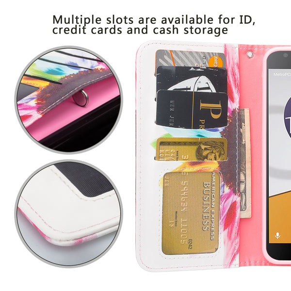 alcatel fierce xl2 wallet case - vivid sunflower - www.coverlabusa.com