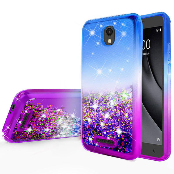 glitter phone case for alcatel insight - blue/purple gradient - www.coverlabusa.com