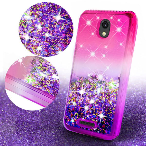 glitter phone case for alcatel insight - hot pink/purple gradient - www.coverlabusa.com