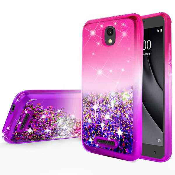 glitter phone case for alcatel insight - hot pink/purple gradient - www.coverlabusa.com