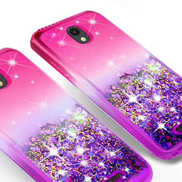 glitter phone case for alcatel insight - hot pink/purple gradient - www.coverlabusa.com