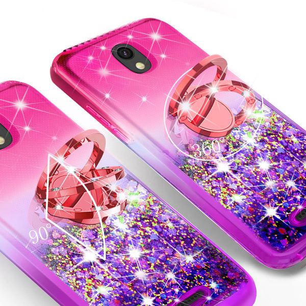 glitter phone case for alcatel insight - hot pink/purple gradient - www.coverlabusa.com