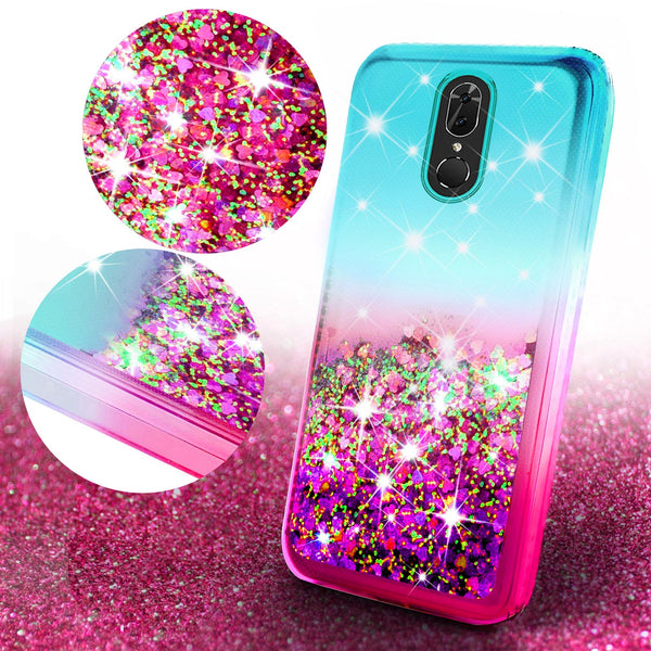 glitter phone case for coolpad legacy - teal/pink gradient - www.coverlabusa.com