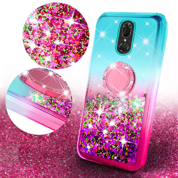 glitter phone case for coolpad legacy - teal/pink gradient - www.coverlabusa.com