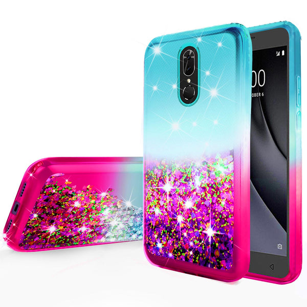 glitter phone case for coolpad legacy - teal/pink gradient - www.coverlabusa.com