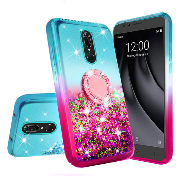 glitter phone case for coolpad legacy - teal/pink gradient - www.coverlabusa.com