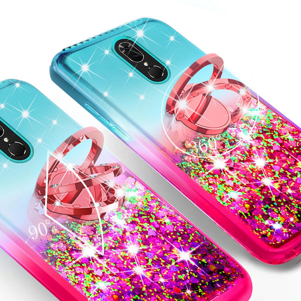 glitter phone case for coolpad legacy - teal/pink gradient - www.coverlabusa.com