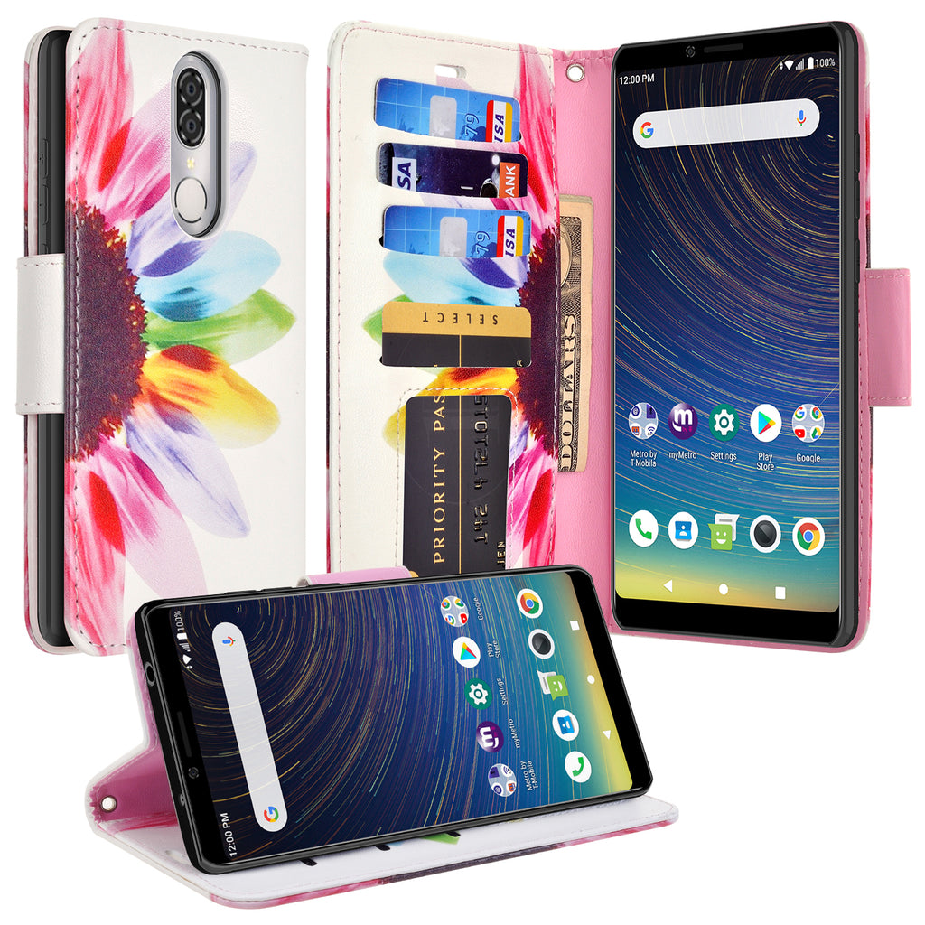 coolpad legacy wallet case - vivid sunflower - www.coverlabusa.com