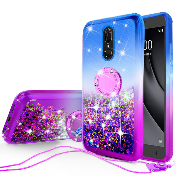 glitter phone case for coolpad legacy - hot pink/purple gradient - www.coverlabusa.com