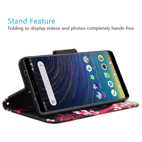 coolpad legacy wallet case - heart butterflies - www.coverlabusa.com
