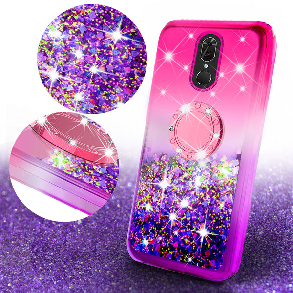 glitter phone case for coolpad legacy - hot pink/purple gradient - www.coverlabusa.com