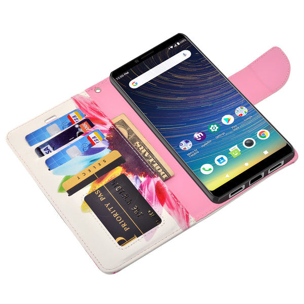coolpad legacy wallet case - vivid sunflower - www.coverlabusa.com