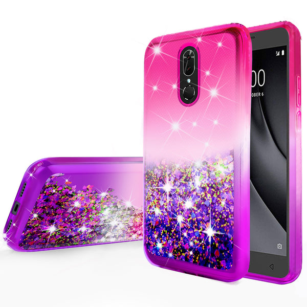 glitter phone case for coolpad legacy - hot pink/purple gradient - www.coverlabusa.com