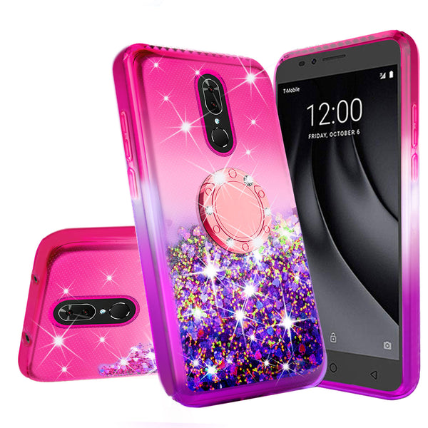 glitter phone case for coolpad legacy - hot pink/purple gradient - www.coverlabusa.com