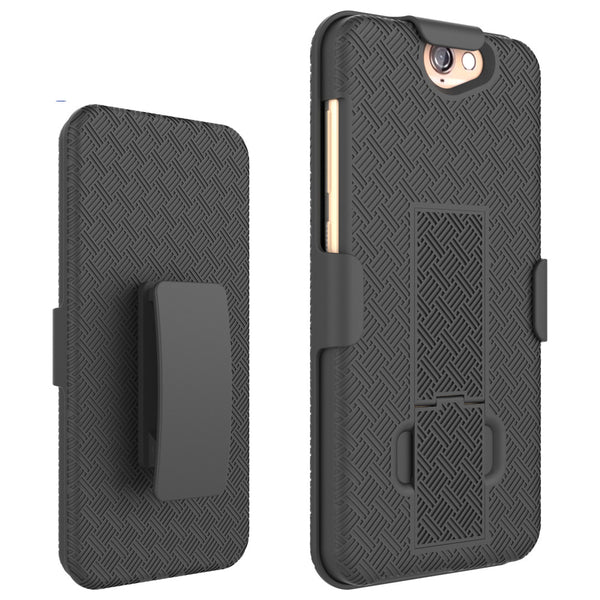 HTC One A9 Case Holster Shell Combo - Black - www.coverlabusa.com