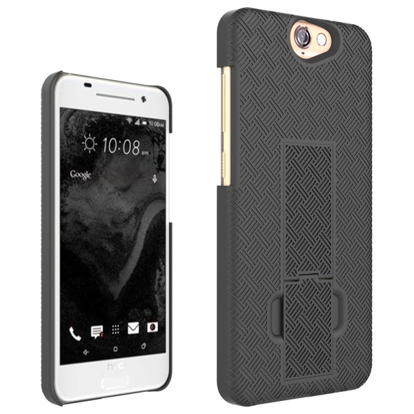 HTC One A9 Case Holster Shell Combo - Black - www.coverlabusa.com
