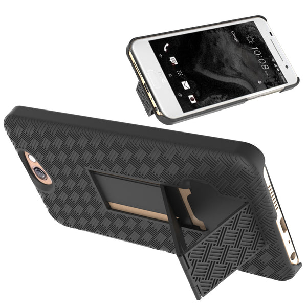 HTC One A9 Case Holster Shell Combo - Black - www.coverlabusa.com