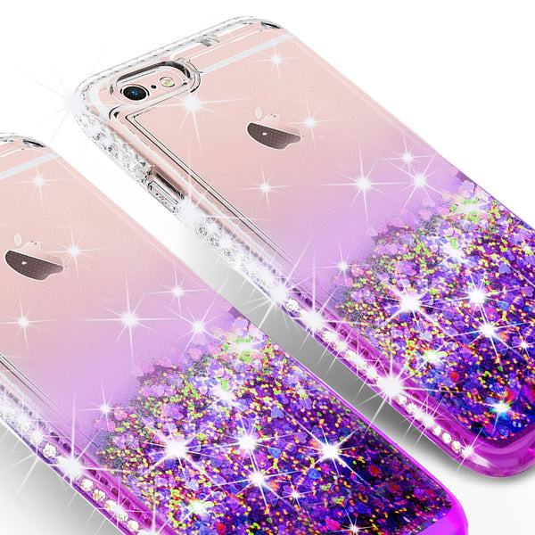 clear liquid phone case for apple iphone 7 plus - purple - www.coverlabusa.com