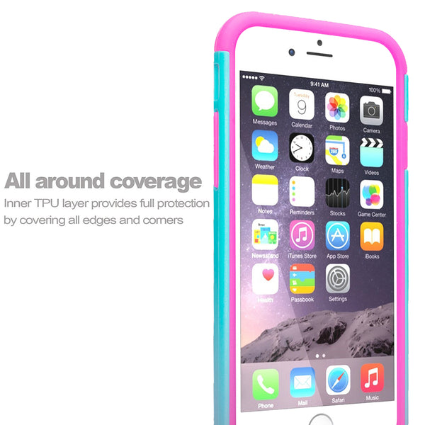 apple iphone 8 case crystal rhinestone - teal flower - www.coverlabusa.com