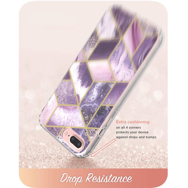 apple ipohne 8 plus full-body case - purple marble - www.coverlabusa.com