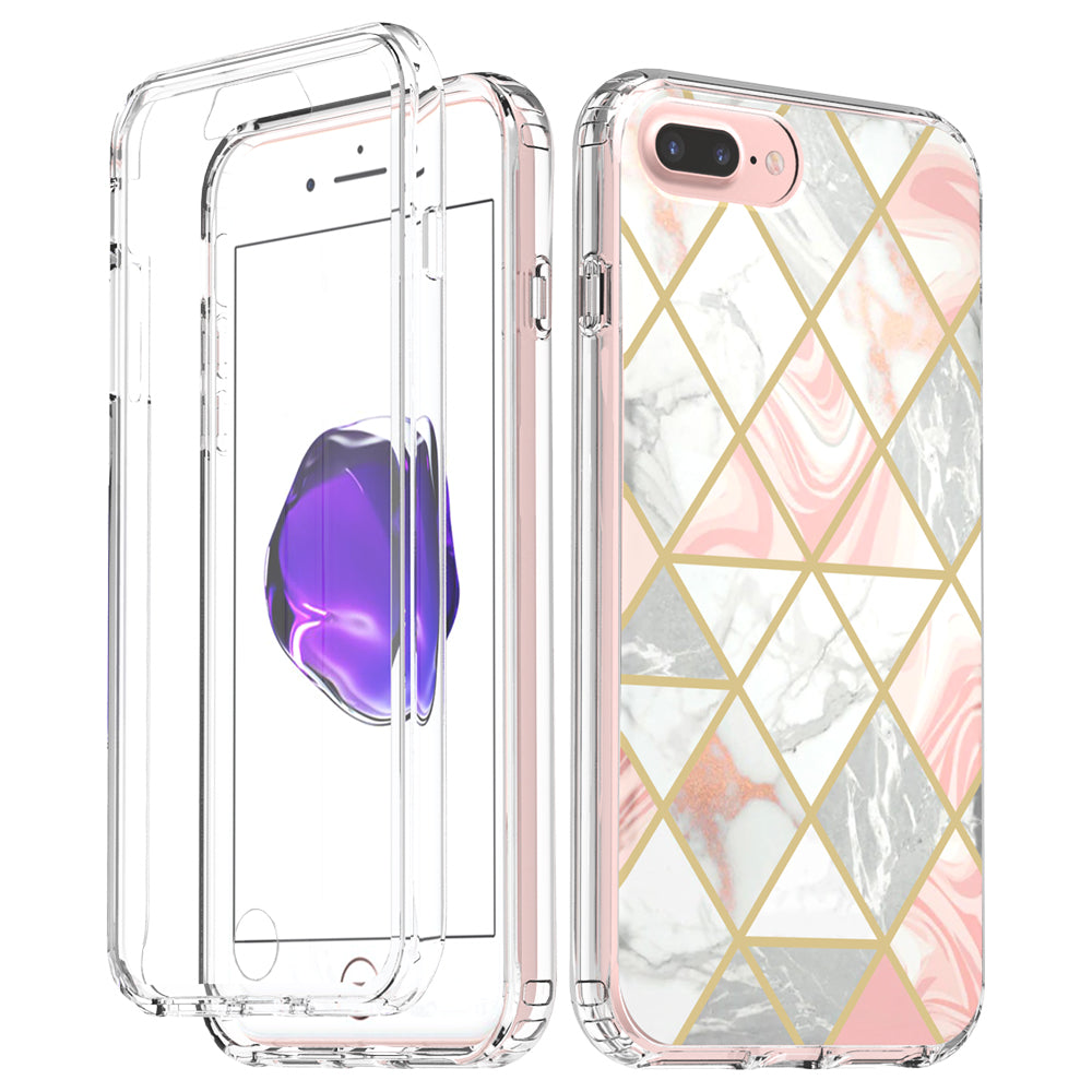 apple ipohne 8 plus full-body case - pink marble - www.coverlabusa.com