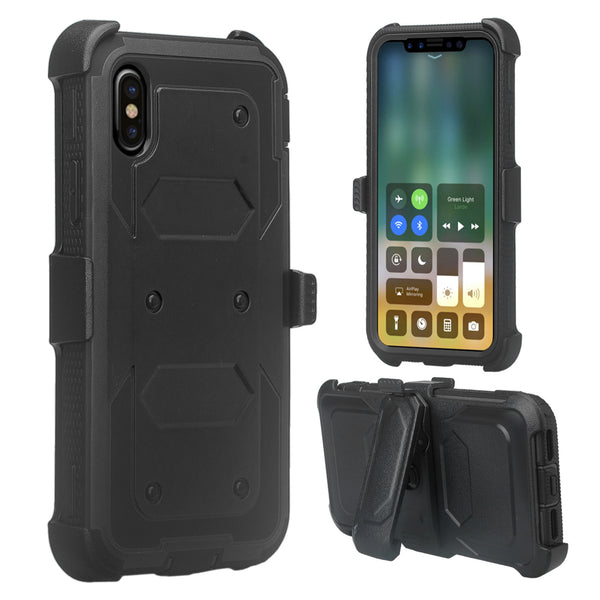 Apple iPhone 11 heavy duty holster case - black - www.coverlabusa.com