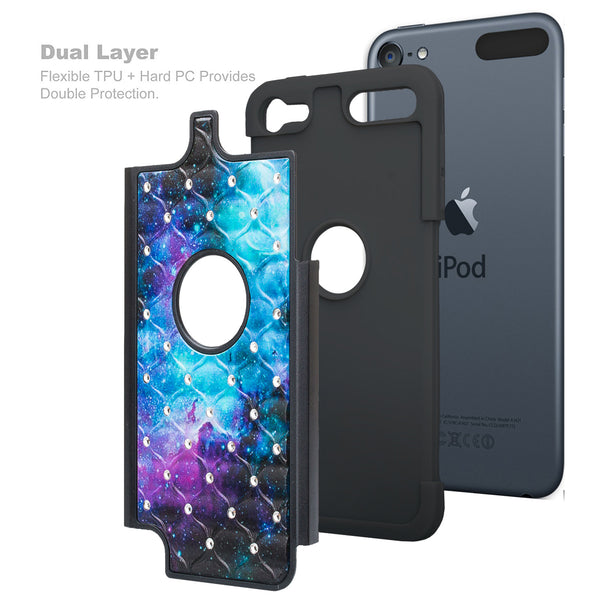 apple ipod touch6 diamond rhinestone case - cosmo - www.coverlabusa.com