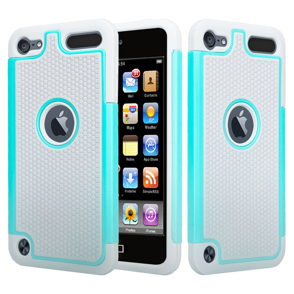 apple ipod touch 5 heavy duty dual layer armored protective hybrid case - www.coverlabusa.com